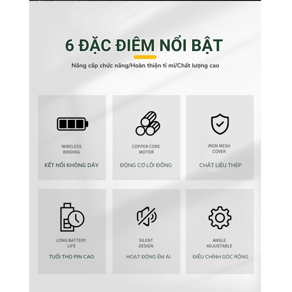 Quạt Tích Điện MAKITA Siêu Mát,  Pin 20V 6-8H, Bộ Gồm 1 Pin 10 Cell + 1 Thân Quạt + 1 Sạc SP34
