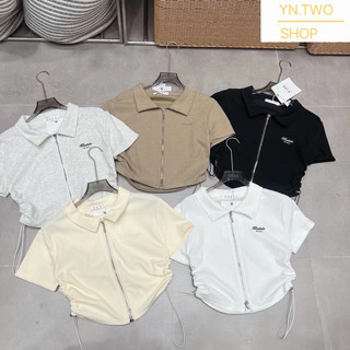 [XẢ] QC 3708 Áo cotton tăm cổ đức, rút eo, khoá 2 chiều siêu xinh(Freesize)