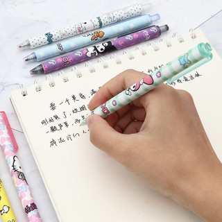 BUJO - Bút gel bấm vỏ hình SANRIO thay ruột được mực đen ngòi cỡ 0.5 - mã ST033 🌸Bút mực dễ thương, trang trí sổ, DIY