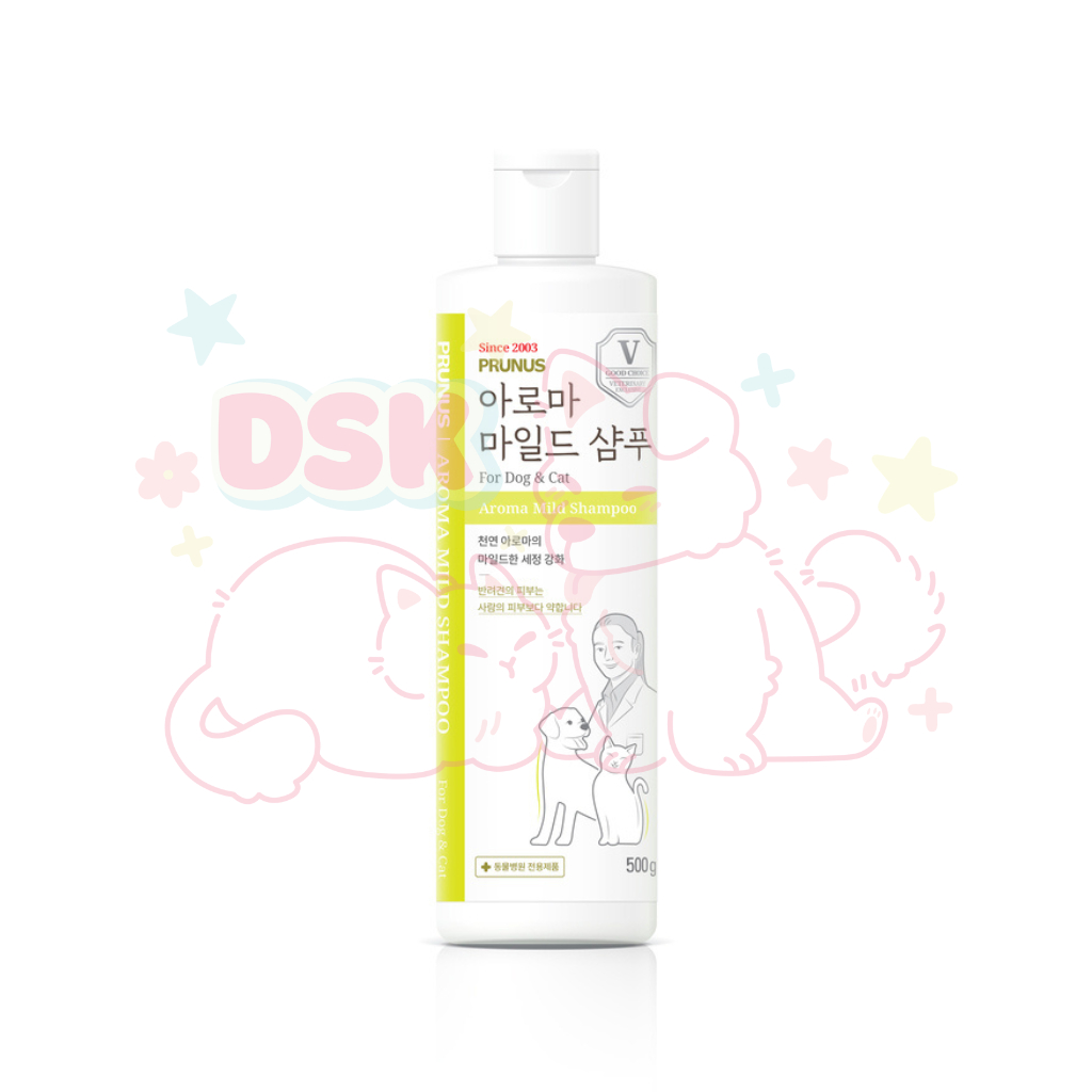 Sữa Tắm Thảo Dược Kháng Khuẩn Cho Thú Cưng Prunus Aroma Mild Shampoo - Chai 500ml