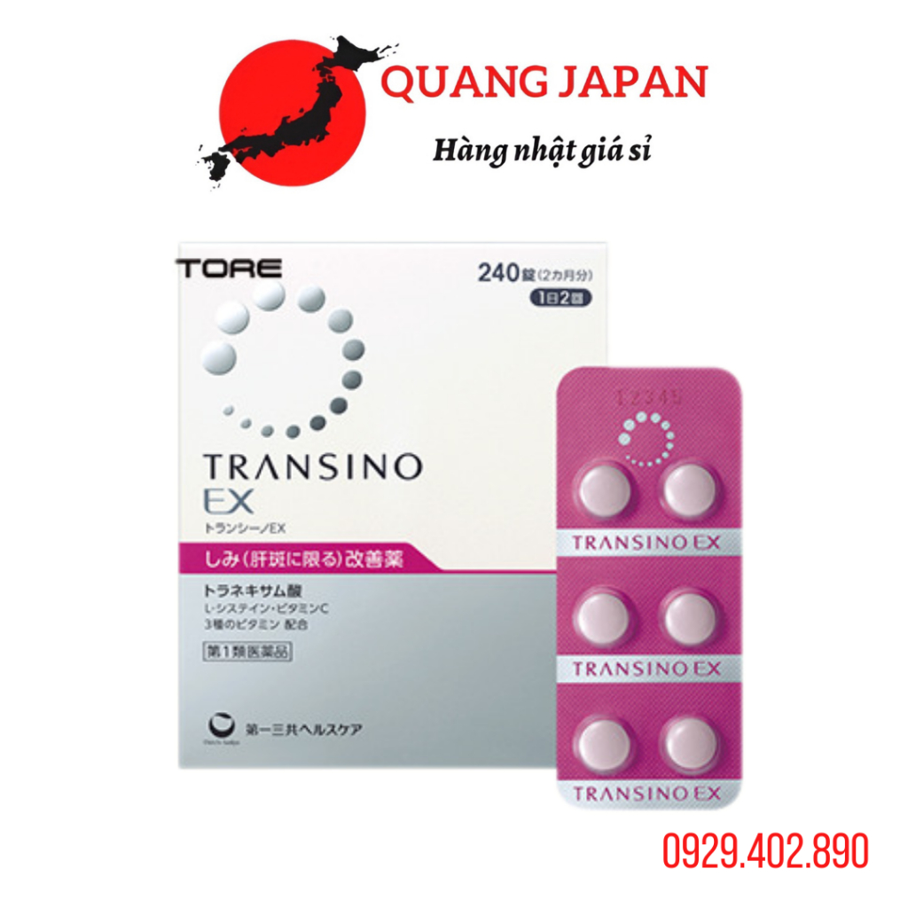 Viên uống mờ nám, sáng da Transino 240 viên (Mẫu Trắng) | Shopee Việt Nam