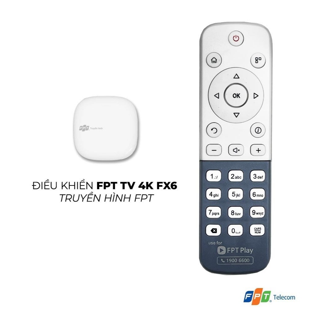 Điều Khiển Remote Đầu Thu FPT Play Box FX6-2ND-Remote Truyền Hình FPT ...