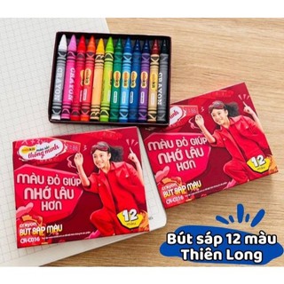 Bút Sáp màu Thiên Long CR-C016- 12 màu giá siêu rẻ