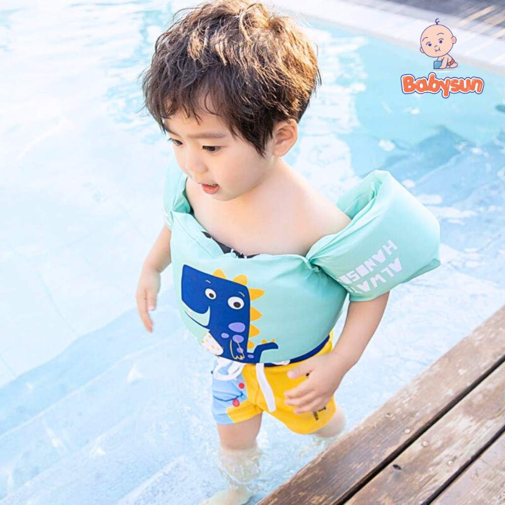 Áo Phao Bơi lưng ngực chống lật toàn thân Cho Bé tập bơi BABYSUN Siêu Tiện Lợi Siêu Đáng Yêu- Phao Bơi Trẻ Em