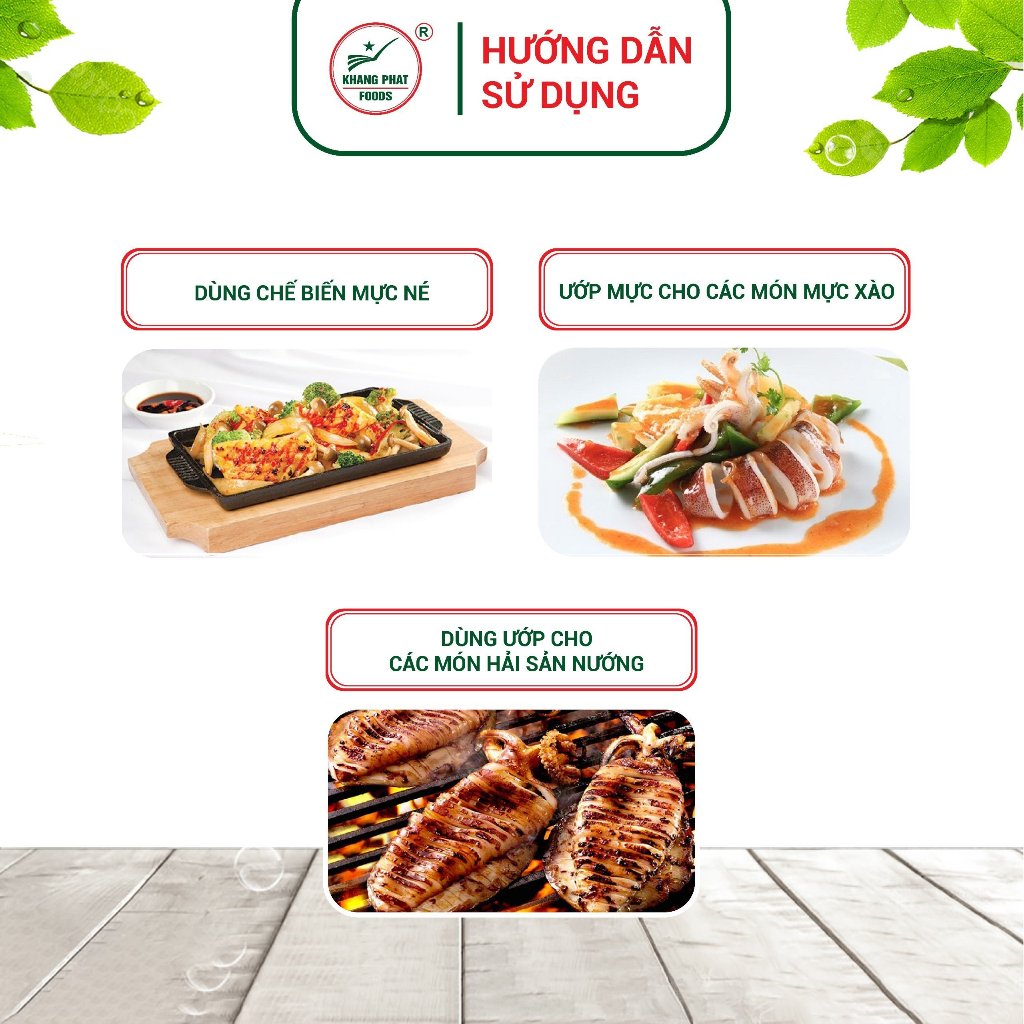 Sốt ướp Mực né 200g/80g Khang Phát Foods