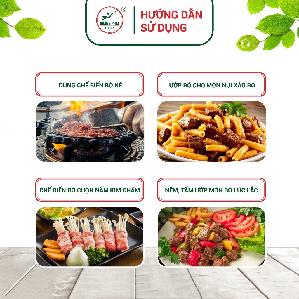 Sốt ướp bò né, bò bít tết 200g/80g Khang Phát Foods