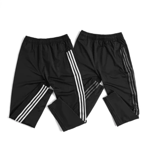 Quần dài thun nam 3 sọc thể thao ống suông đứng form mặc 4 mùa không bai xù co giãn 4 chiều có big size đến 135kg QDTBL