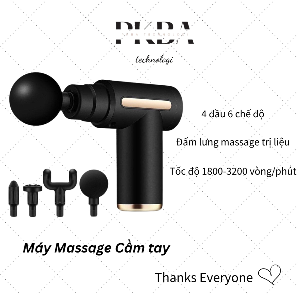 Máy Massage Cầm Tay Mini đấm Lưng Trị Liệu Cổ Vai Gáy Pkba Shopee Việt Nam 7592