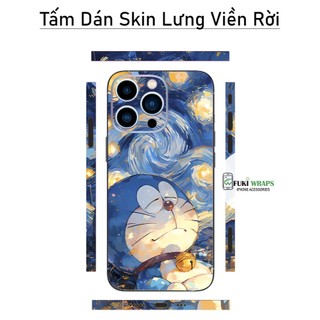 Tấm dán Skin Mặt Sau Mẫu Doremon MS015 FULL VIỀN 15promax , 14promax , 13promax , 12promax , 11promax  - FukiShop