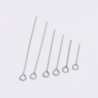 Đinh ghim xỏ hạt có móc tròn (đinh treo hạt) mắt số 9 phụ kiện làm thủ công handmade, trang sức, vòng tay, vòng cổ