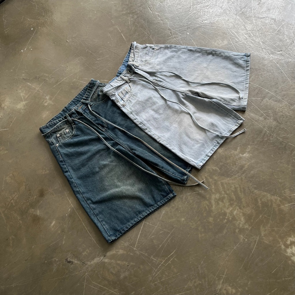 Quần Short Jeans CEMMERY Local Brand Chính Hãng Wash Ống Rộng Capri Jeans Unisex 3 Màu