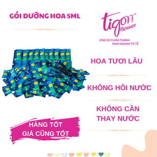 [500GOI] - Combo 500 gói NƯỚC DƯỠNG HOA BAMBI - Hoa tươi lâu rực rỡ, giữ nước sạch hơn (1 gói 5ml) (ĐƯỢC ĐỒNG KIỂM)