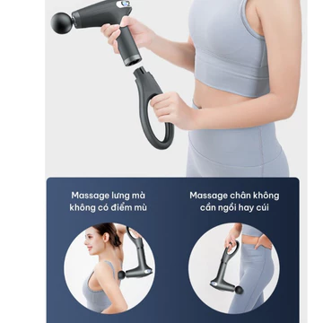 MÁY MASSAGE CẦM TAY.TEM CHỐNG GIẢ 3 MÀU SÚNG MASSAGE CỔ VAI GÁY, MÁT-XA LƯNG
