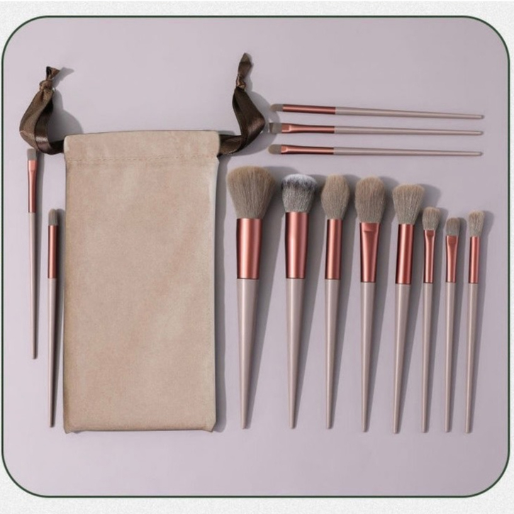 Bộ Cọ Trang Điểm 13 Món Trang Điểm Màu Vintage Siêu Mềm, Siêu Xinh Tiện Lợi Chất Lượng
