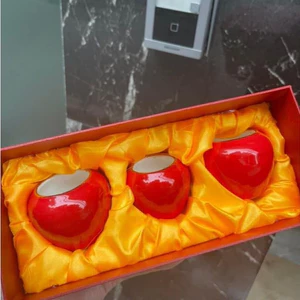 Cóng sứ chim họa mi , khướu ( Hwamei ) hàng Bát Tràng mẫu men màu gắn sẵn tai