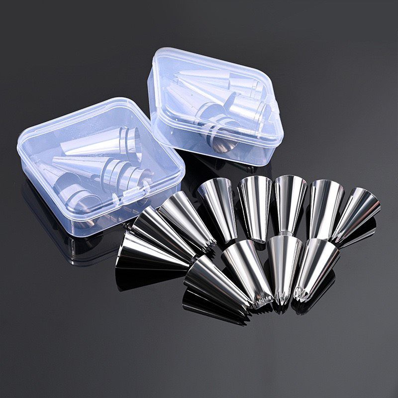 BỘ 12 ĐẦU BẮT KEO INOX [ 1 HỘP 12 ĐẦU ]