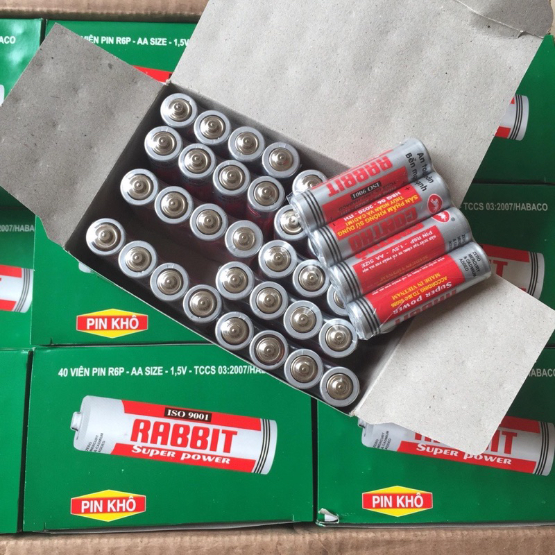Pin con thỏ Aa 1.5V( hộp 40 viên) | Shopee Việt Nam