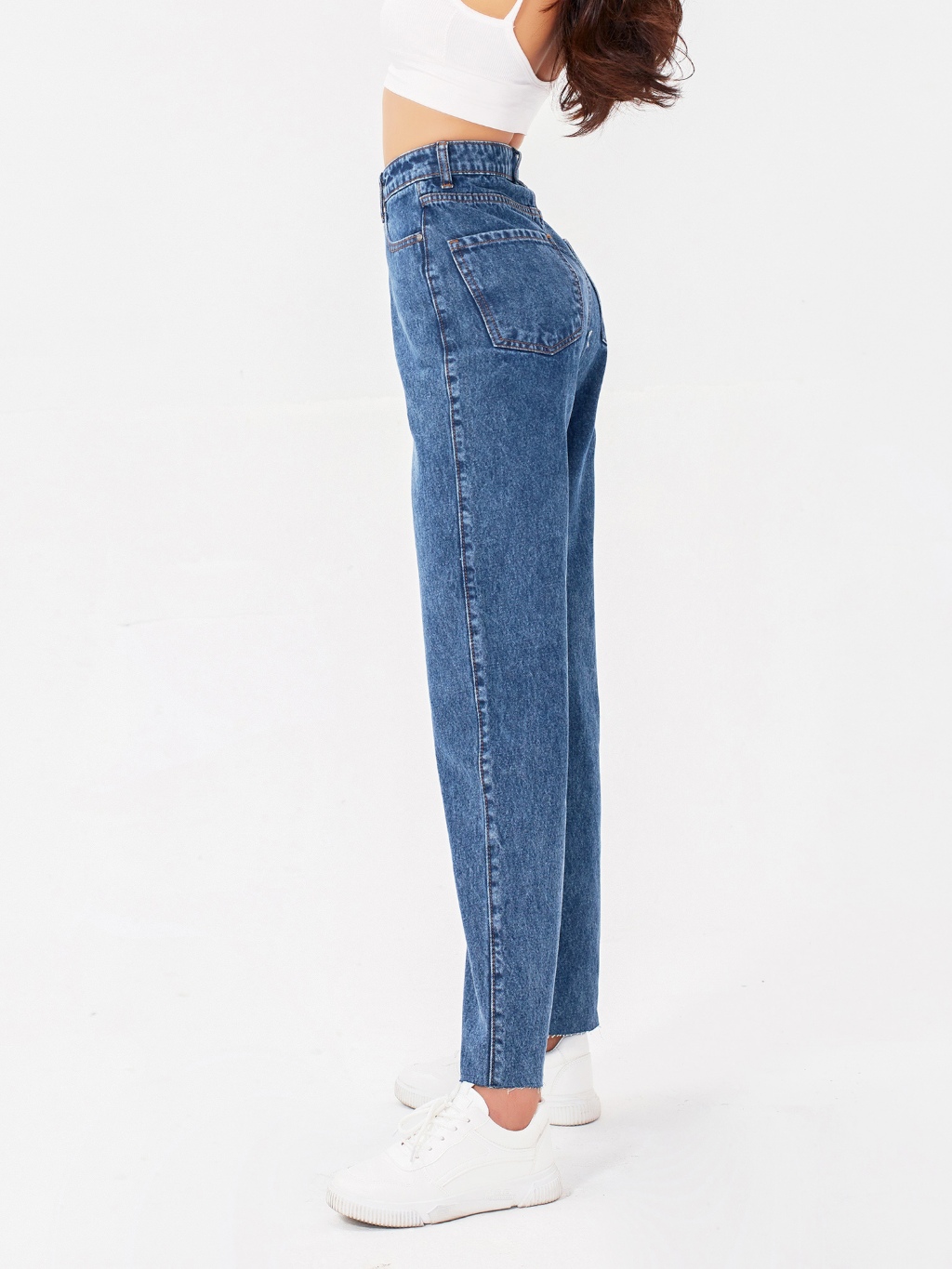 Ảnh Quần jean nữ ống rộng lưng cao Aaa Jeans 2