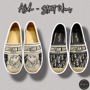 ⚡️[Hight Quality] Giày Slipon Cói C. D Patttern Jacquard -Điểm Nhấn Monogram Oblique Hạc Cao Cấp - QCCC Loại 1 Full Box
