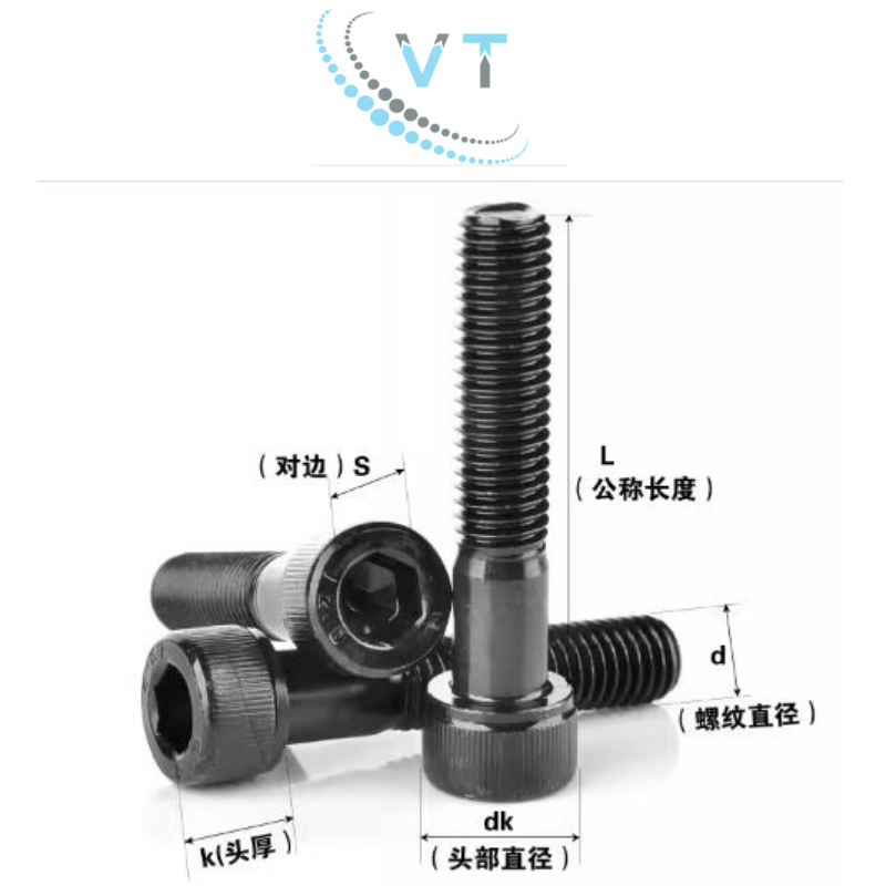 Combo 50 con bulong lục giác chìm đầu trụ cấp bền 12.9 M12 16mm-140mm