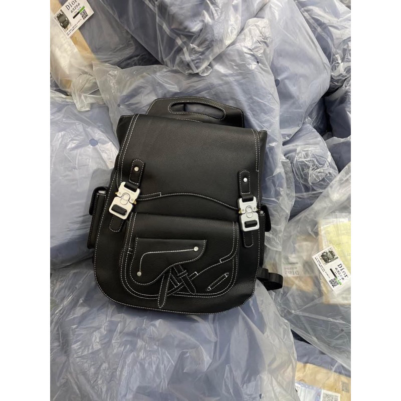 ⚡️[Hight Quality] Balo C. D Large Gallop Backpack Black - Điểm Nhấn Túi Phối Cúc Bấm Cao Cấp - Size Lớn Nam Nữ Loại 1