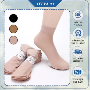 Combo 10 đôi tất giấy Hàn Quốc tất da chân siêu mỏng dai mềm mịn thoáng khi T03 - Leeva93
