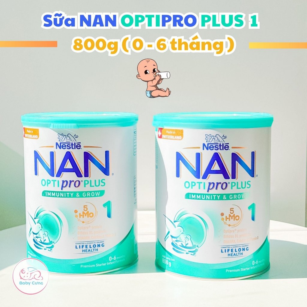 Sữa NAN Optipro Plus 1, 2, 3 chính hãng Nestle giúp trẻ tăng cường đề ...