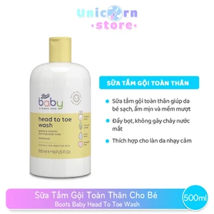 Sữa Tắm Gội Toàn Thân Cho Bé Boots Baby Head To Toe Wash 500ml
