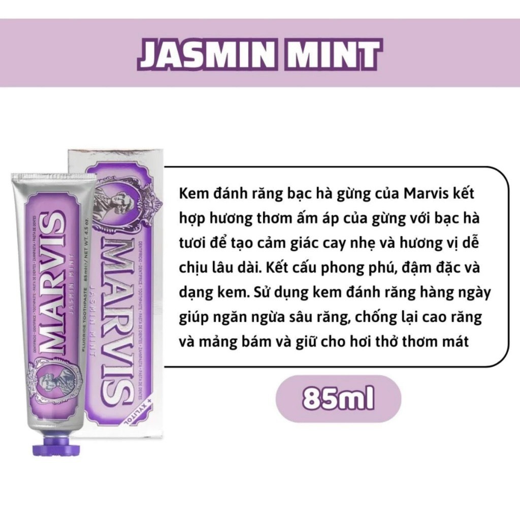 Kem Đánh Răng Marvis 85ml- 7 Hương Vị
