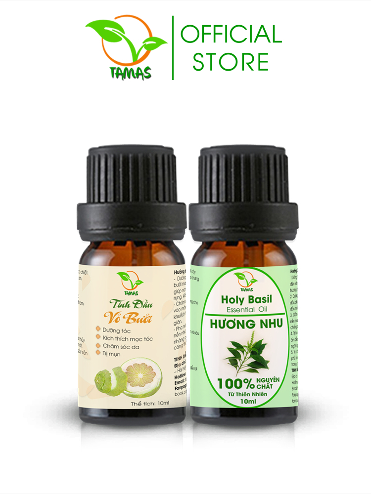 Ảnh COMBO 2 chai tinh dầu thiên nhiên nguyên chất 10ml- TAMAS, tinh dầu thơm phòng, thơm xe, thư giãn, xua đuổi côn trùng,.. 2