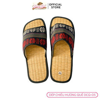 Dép Thổ Cẩm Hương Quế DCQ-05, Dép Thủ Công Đi trong nhà, văn phòng thơm, mát, bền đẹp
