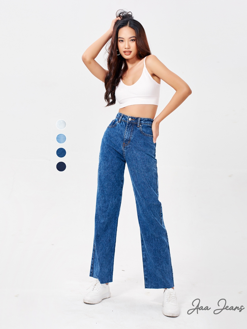 Đánh Giá Quần Jean Nữ Ống Rộng Lưng Cao Aaa Jeans: Hack Dáng, Thoải Mái & Thời Trang