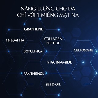 Mặt Nạ Điện Di Nâng Cơ Dưỡng Ẩm Sáng Da Arocell Botulcare Graphene Mask | Hộp 5 Miếng