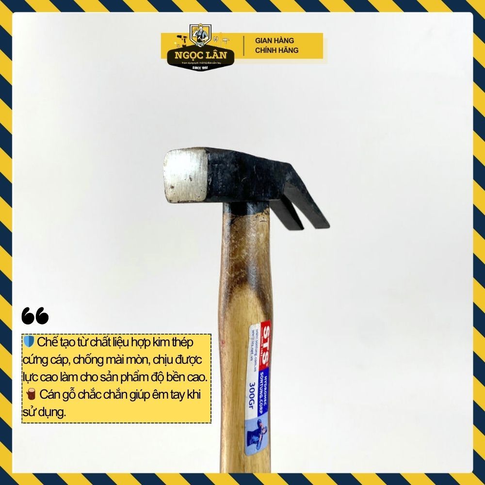 Búa đóng đinh, búa nhổ đinh Sơn Tùng STS 100g-200g-300g-500g-800g-1kg