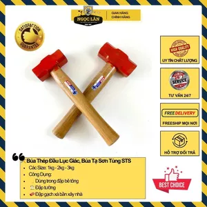 Búa thép đầu lục giác, búa tạ Sơn Tùng STS 1kg-2kg-3kg