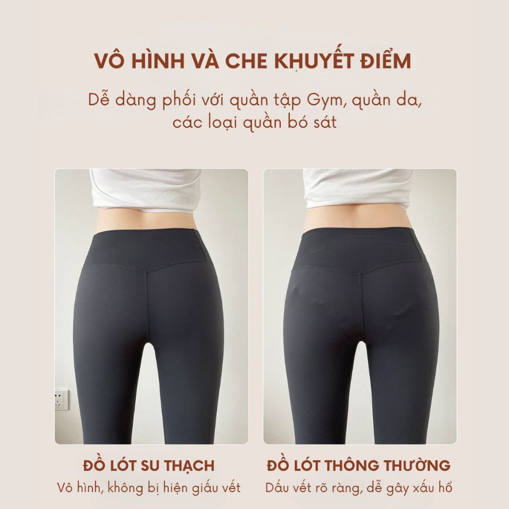 Combo 6 Quần Su Thạch Siêu Mỏng Không Viền Kháng Khuẩn Mềm Mại Siêu Co Dãn ELSA BRA  - 6135
