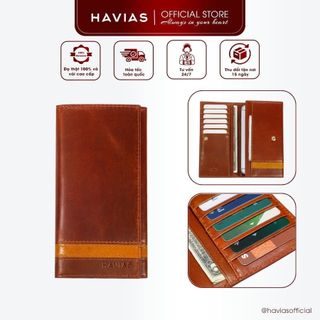 Ví Da HAVIAS Da Bò Veg Premium dáng dài cầm tay đậm chất "Classy" thời thượng cao cấp HEYDAY2
