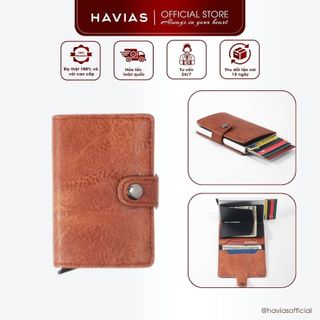 RD HAVIAS ví mini hộp card da tổng hợp nhập khẩu 100%