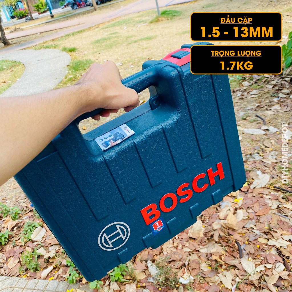 Máy khoan động lực Bosch GSB 600 set 100 món 600W, bảo hành 12 tháng