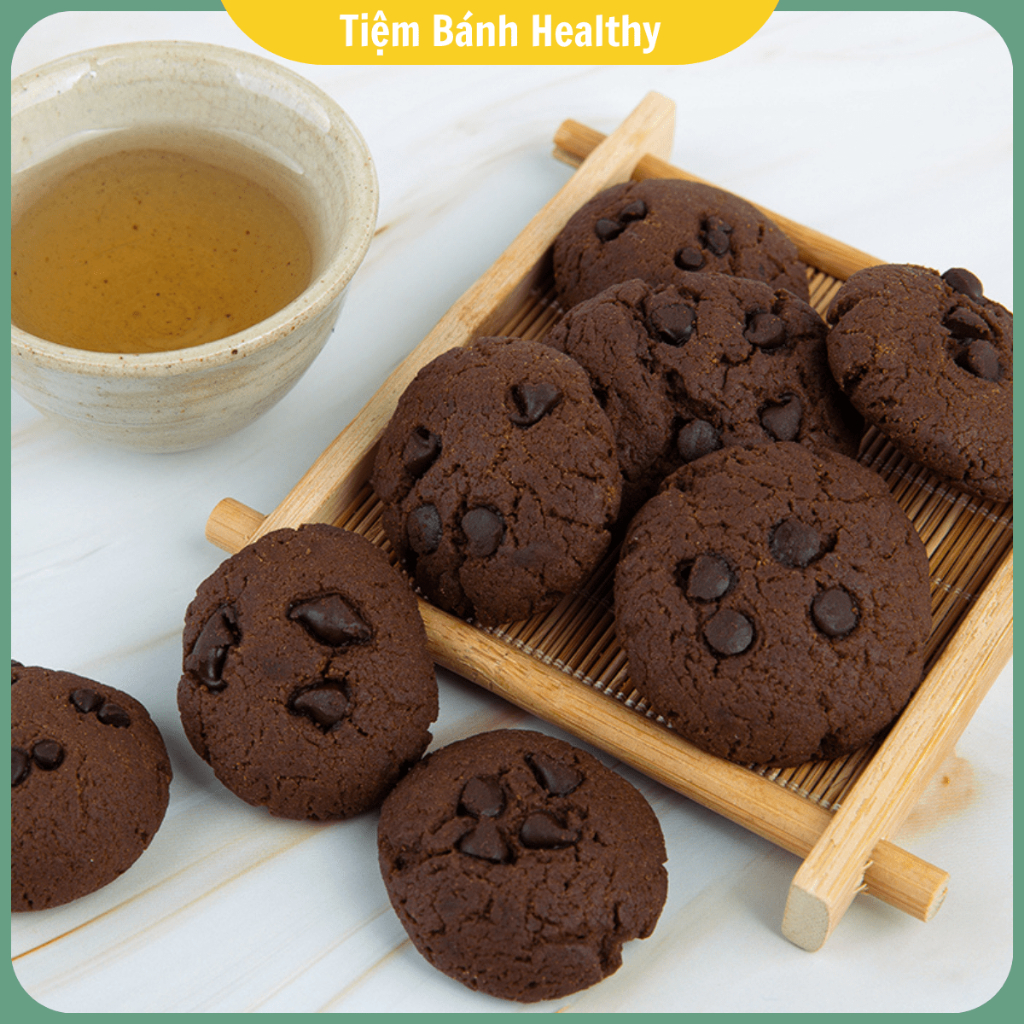 Bánh Cookies Chocola Chip vị cacao , thích hợp ăn kiêng, ăn vặt, giảm ...