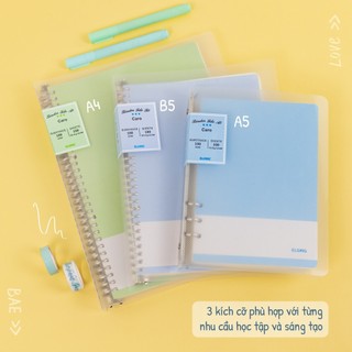 KLONG - Sổ và ruột CARO (6X6)mm nét đứt kẹp còng sắt size B5, A4 và A5 - Binder - 100gsm 100/76; MS:MS: 516 - 530 - 522