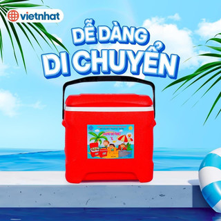 Phích Đá Vuông 7L 3935 Giữ Nhiệt Lên Đến 48h, Phích Đá Việt Nhật Cao Cấp Cam Homeware