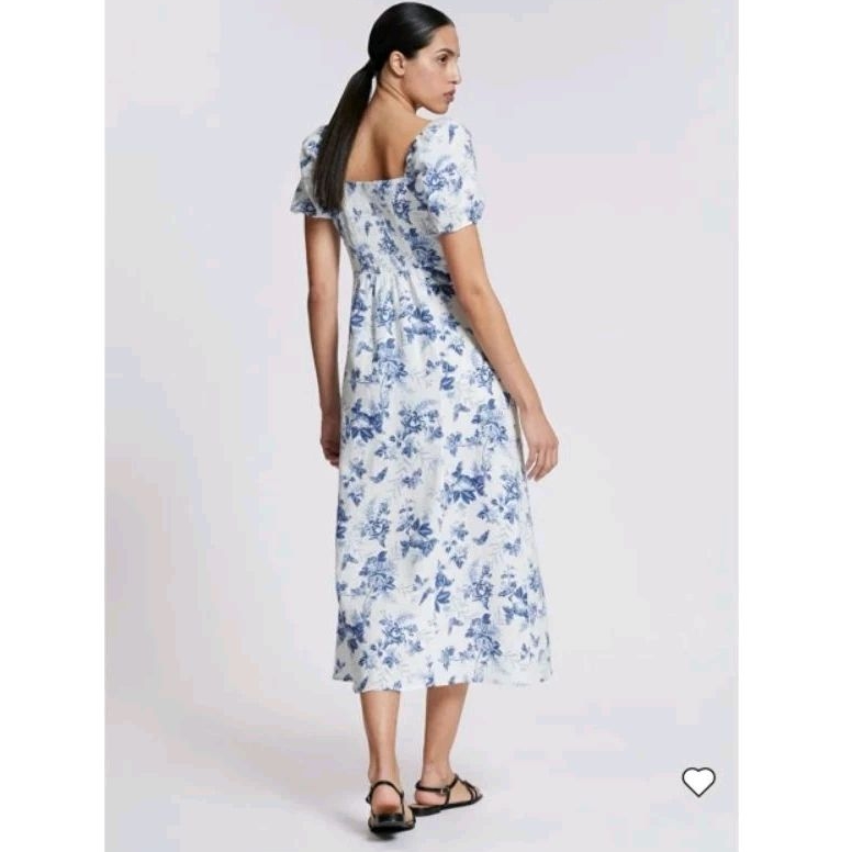 (Sale) Đầm maxi trơn, hoa Blu*Pepper* xẻ tà - dư xịn