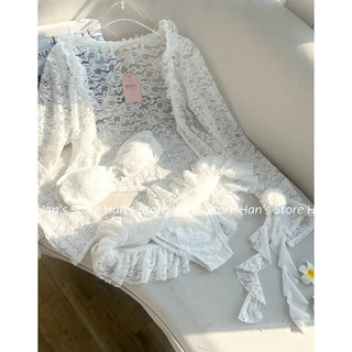 [HAN’S STORE ]-CHÍNH CHỦ SET BIKINI VÁY BÈO TẶNG ÁO KHOÁT TẶNG HOA CÀI RỜI HOTTREND HÈ 2025(ẢNH THẬT)