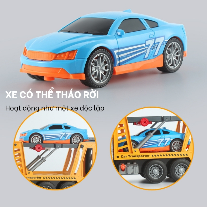 Xe Cứu Hộ Đồ Chơi Cỡ Lớn Cho Bé Như Thật Toystar, Xe Cứu Hộ Nâng Ô Tô Có Đèn Nhạc
