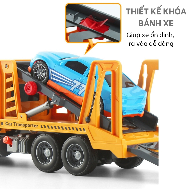 Xe Cứu Hộ Đồ Chơi Cỡ Lớn Cho Bé Như Thật Toystar, Xe Cứu Hộ Nâng Ô Tô Có Đèn Nhạc