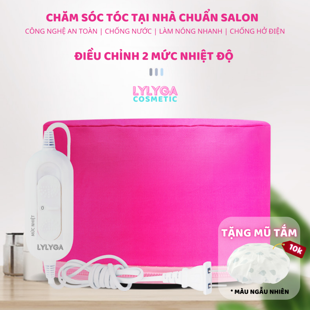 Mũ ủ tóc hấp tóc nhiệt tại nhà, nón kích nhiệt chống nước an toàn 2 cấp độ Tăng hiệu quả kem ủ tóc keratin collagen DC12 | BigBuy360 - bigbuy360.vn