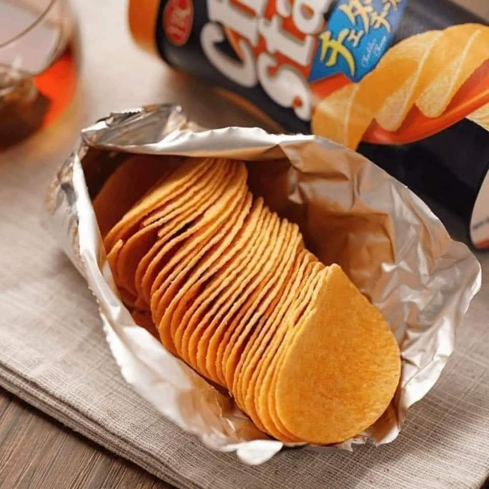 Bánh Snack Khoai Tây Không Chiên Chip Star YBC 50g, bim bim ăn vặt cho bé ăn dặm nội địa Nhật