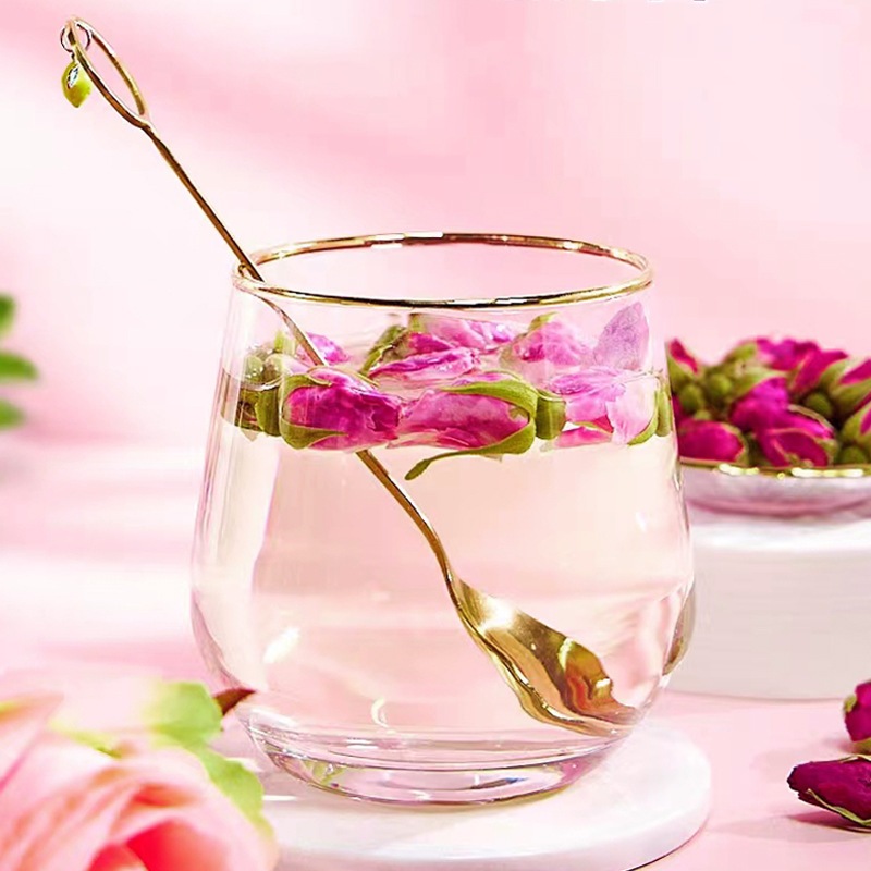 500g Trà nụ hoa hồng sấy khô màu hồng đẹp, lọc vụn giúp dưỡng da, chống lão hóa, ngủ ngon