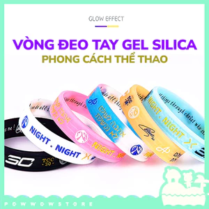 19cm Vòng Tay Thể Thao Huỳnh Quang Silicone Phong Cách Bóng Rổ Basketball Sport